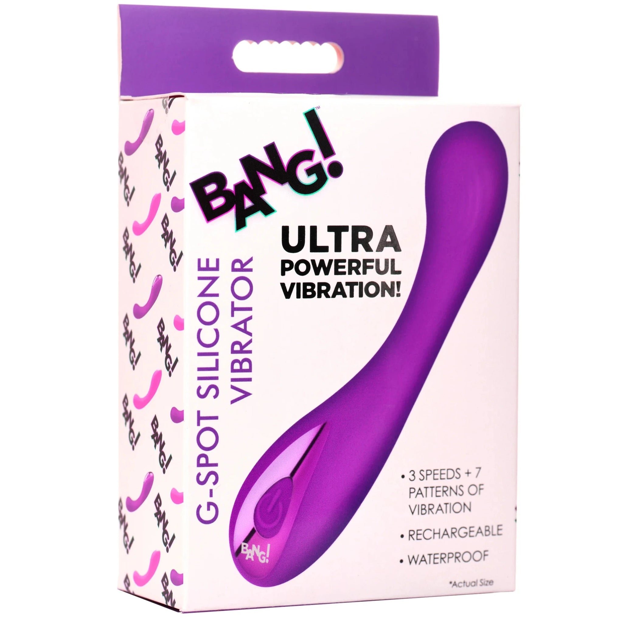 G-Spot Rechargeable Silicone Vibrator - Purple