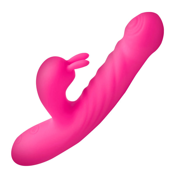 Thrusting and Vibrating Silicone Rabbit Vibrator