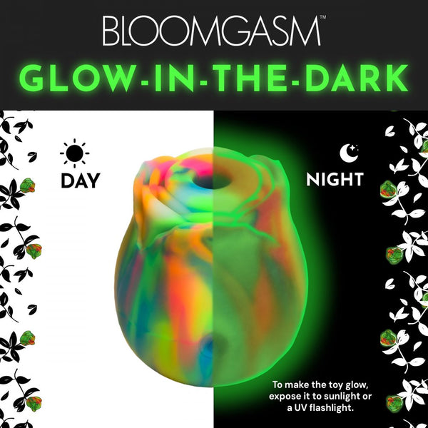 Inmi Bloomgasm Glow Rose Glow-in-the-Dark  Rechargeable Clitoral Stimulator - Extreme Toyz Singapore - https://extremetoyz.com.sg - Sex Toys and Lingerie Online Store - Bondage Gear / Vibrators / Electrosex Toys / Wireless Remote Control Vibes / Sexy Lingerie and Role Play / BDSM / Dungeon Furnitures / Dildos and Strap Ons  / Anal and Prostate Massagers / Anal Douche and Cleaning Aide / Delay Sprays and Gels / Lubricants and more...