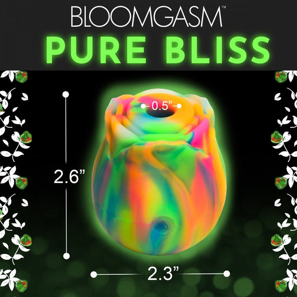 Inmi Bloomgasm Glow Rose Glow-in-the-Dark  Rechargeable Clitoral Stimulator - Extreme Toyz Singapore - https://extremetoyz.com.sg - Sex Toys and Lingerie Online Store - Bondage Gear / Vibrators / Electrosex Toys / Wireless Remote Control Vibes / Sexy Lingerie and Role Play / BDSM / Dungeon Furnitures / Dildos and Strap Ons  / Anal and Prostate Massagers / Anal Douche and Cleaning Aide / Delay Sprays and Gels / Lubricants and more...