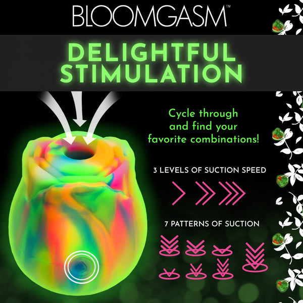 Inmi Bloomgasm Glow Rose Glow-in-the-Dark  Rechargeable Clitoral Stimulator - Extreme Toyz Singapore - https://extremetoyz.com.sg - Sex Toys and Lingerie Online Store - Bondage Gear / Vibrators / Electrosex Toys / Wireless Remote Control Vibes / Sexy Lingerie and Role Play / BDSM / Dungeon Furnitures / Dildos and Strap Ons  / Anal and Prostate Massagers / Anal Douche and Cleaning Aide / Delay Sprays and Gels / Lubricants and more...