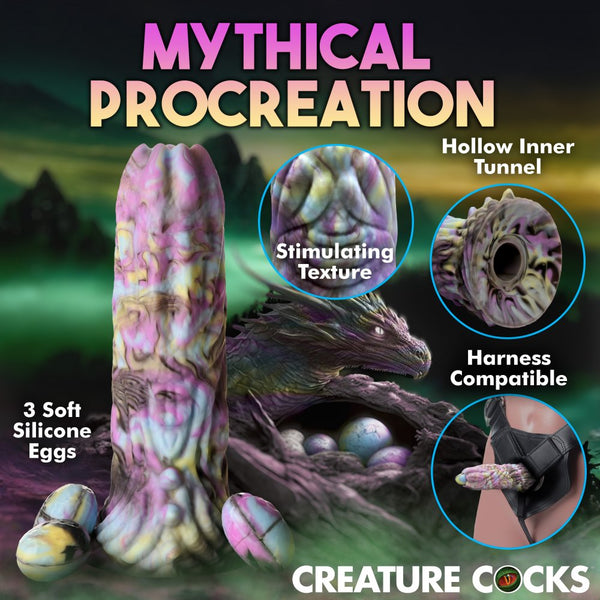 Creature Cocks Dragon Spawn Ovipositor Silicone Dildo with Eggs - Extreme Toyz Singapore - https://extremetoyz.com.sg - Sex Toys and Lingerie Online Store - Bondage Gear / Vibrators / Electrosex Toys / Wireless Remote Control Vibes / Sexy Lingerie and Role Play / BDSM / Dungeon Furnitures / Dildos and Strap Ons  / Anal and Prostate Massagers / Anal Douche and Cleaning Aide / Delay Sprays and Gels / Lubricants and more...