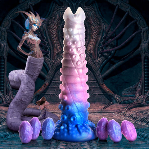 Creature Cocks Tenta-Queen Ovipositor Silicone Dildo with Eggs - Extreme Toyz Singapore - https://extremetoyz.com.sg - Sex Toys and Lingerie Online Store - Bondage Gear / Vibrators / Electrosex Toys / Wireless Remote Control Vibes / Sexy Lingerie and Role Play / BDSM / Dungeon Furnitures / Dildos and Strap Ons  / Anal and Prostate Massagers / Anal Douche and Cleaning Aide / Delay Sprays and Gels / Lubricants and more...