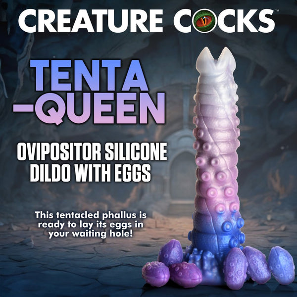 Creature Cocks Tenta-Queen Ovipositor Silicone Dildo with Eggs - Extreme Toyz Singapore - https://extremetoyz.com.sg - Sex Toys and Lingerie Online Store - Bondage Gear / Vibrators / Electrosex Toys / Wireless Remote Control Vibes / Sexy Lingerie and Role Play / BDSM / Dungeon Furnitures / Dildos and Strap Ons  / Anal and Prostate Massagers / Anal Douche and Cleaning Aide / Delay Sprays and Gels / Lubricants and more...