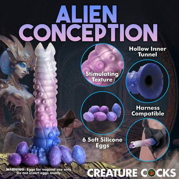 Creature Cocks Tenta-Queen Ovipositor Silicone Dildo with Eggs - Extreme Toyz Singapore - https://extremetoyz.com.sg - Sex Toys and Lingerie Online Store - Bondage Gear / Vibrators / Electrosex Toys / Wireless Remote Control Vibes / Sexy Lingerie and Role Play / BDSM / Dungeon Furnitures / Dildos and Strap Ons  / Anal and Prostate Massagers / Anal Douche and Cleaning Aide / Delay Sprays and Gels / Lubricants and more...