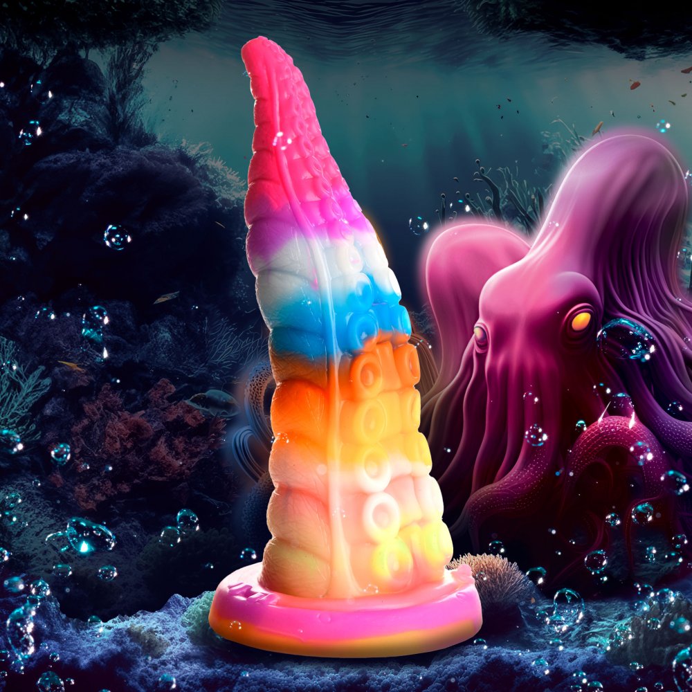 Creature Cocks Luminoctopus Glow-In-The-Dark Tentacle Silicone Dildo - Extreme Toyz Singapore - https://extremetoyz.com.sg - Sex Toys and Lingerie Online Store - Bondage Gear / Vibrators / Electrosex Toys / Wireless Remote Control Vibes / Sexy Lingerie and Role Play / BDSM / Dungeon Furnitures / Dildos and Strap Ons &nbsp;/ Anal and Prostate Massagers / Anal Douche and Cleaning Aide / Delay Sprays and Gels / Lubricants and more...