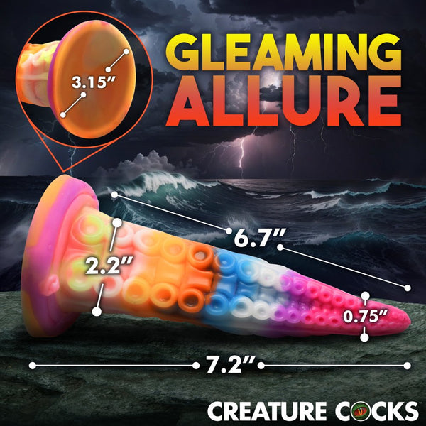 Creature Cocks Luminoctopus Glow-In-The-Dark Tentacle Silicone Dildo - Extreme Toyz Singapore - https://extremetoyz.com.sg - Sex Toys and Lingerie Online Store - Bondage Gear / Vibrators / Electrosex Toys / Wireless Remote Control Vibes / Sexy Lingerie and Role Play / BDSM / Dungeon Furnitures / Dildos and Strap Ons &nbsp;/ Anal and Prostate Massagers / Anal Douche and Cleaning Aide / Delay Sprays and Gels / Lubricants and more...