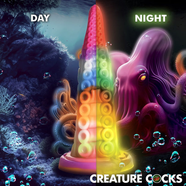 Creature Cocks Luminoctopus Glow-In-The-Dark Tentacle Silicone Dildo - Extreme Toyz Singapore - https://extremetoyz.com.sg - Sex Toys and Lingerie Online Store - Bondage Gear / Vibrators / Electrosex Toys / Wireless Remote Control Vibes / Sexy Lingerie and Role Play / BDSM / Dungeon Furnitures / Dildos and Strap Ons &nbsp;/ Anal and Prostate Massagers / Anal Douche and Cleaning Aide / Delay Sprays and Gels / Lubricants and more...