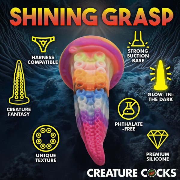 Creature Cocks Luminoctopus Glow-In-The-Dark Tentacle Silicone Dildo - Extreme Toyz Singapore - https://extremetoyz.com.sg - Sex Toys and Lingerie Online Store - Bondage Gear / Vibrators / Electrosex Toys / Wireless Remote Control Vibes / Sexy Lingerie and Role Play / BDSM / Dungeon Furnitures / Dildos and Strap Ons &nbsp;/ Anal and Prostate Massagers / Anal Douche and Cleaning Aide / Delay Sprays and Gels / Lubricants and more...