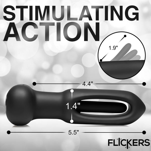 Inmi Flickers Bum Flick Rechargeable Vibrating and Flicking Silicone Butt Plug with Remote - Extreme Toyz Singapore - https://extremetoyz.com.sg - Sex Toys and Lingerie Online Store - Bondage Gear / Vibrators / Electrosex Toys / Wireless Remote Control Vibes / Sexy Lingerie and Role Play / BDSM / Dungeon Furnitures / Dildos and Strap Ons &nbsp;/ Anal and Prostate Massagers / Anal Douche and Cleaning Aide / Delay Sprays and Gels / Lubricants and more...