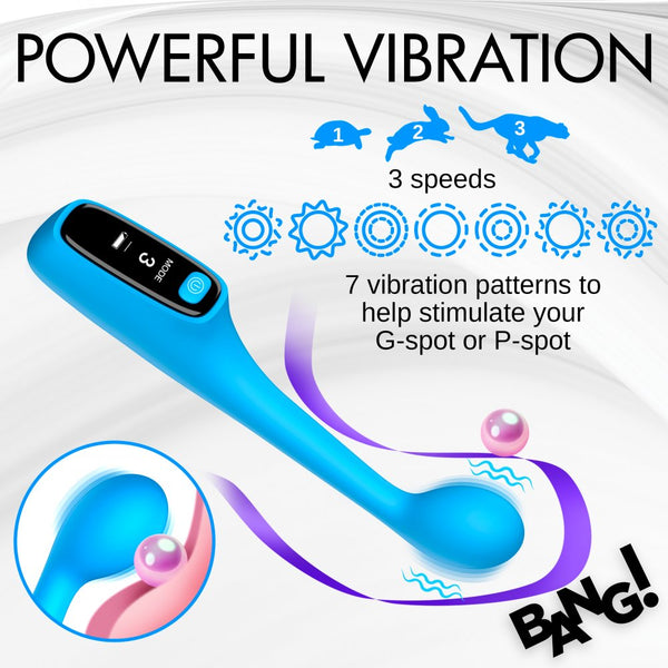Bang! Silicone G-Spot Vibrator with Digital Display - Extreme Toyz Singapore - https://extremetoyz.com.sg - Sex Toys and Lingerie Online Store - Bondage Gear / Vibrators / Electrosex Toys / Wireless Remote Control Vibes / Sexy Lingerie and Role Play / BDSM / Dungeon Furnitures / Dildos and Strap Ons &nbsp;/ Anal and Prostate Massagers / Anal Douche and Cleaning Aide / Delay Sprays and Gels / Lubricants and more...