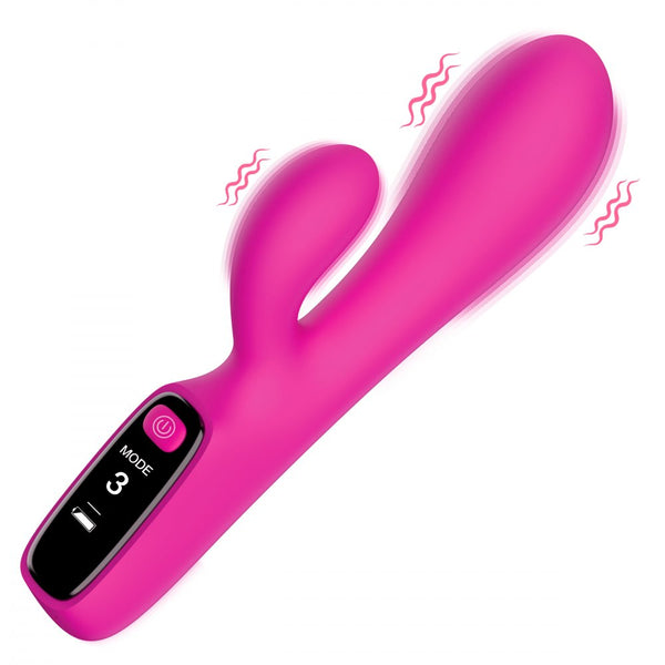 Bang! Rechargeable Silicone Rabbit Vibrator with Digital Display - Extreme Toyz Singapore - https://extremetoyz.com.sg - Sex Toys and Lingerie Online Store - Bondage Gear / Vibrators / Electrosex Toys / Wireless Remote Control Vibes / Sexy Lingerie and Role Play / BDSM / Dungeon Furnitures / Dildos and Strap Ons &nbsp;/ Anal and Prostate Massagers / Anal Douche and Cleaning Aide / Delay Sprays and Gels / Lubricants and more...