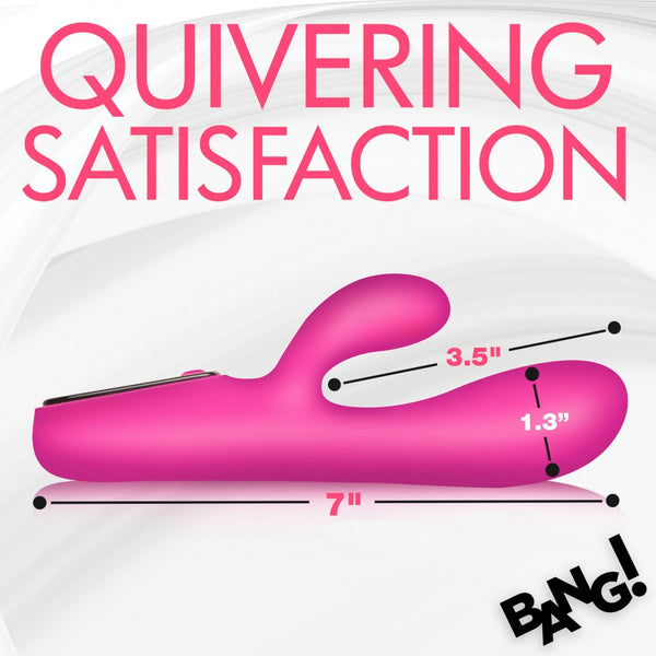 Bang! Rechargeable Silicone Rabbit Vibrator with Digital Display - Extreme Toyz Singapore - https://extremetoyz.com.sg - Sex Toys and Lingerie Online Store - Bondage Gear / Vibrators / Electrosex Toys / Wireless Remote Control Vibes / Sexy Lingerie and Role Play / BDSM / Dungeon Furnitures / Dildos and Strap Ons &nbsp;/ Anal and Prostate Massagers / Anal Douche and Cleaning Aide / Delay Sprays and Gels / Lubricants and more...