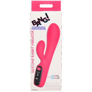 Silicone Rabbit Vibrator with Digital Display