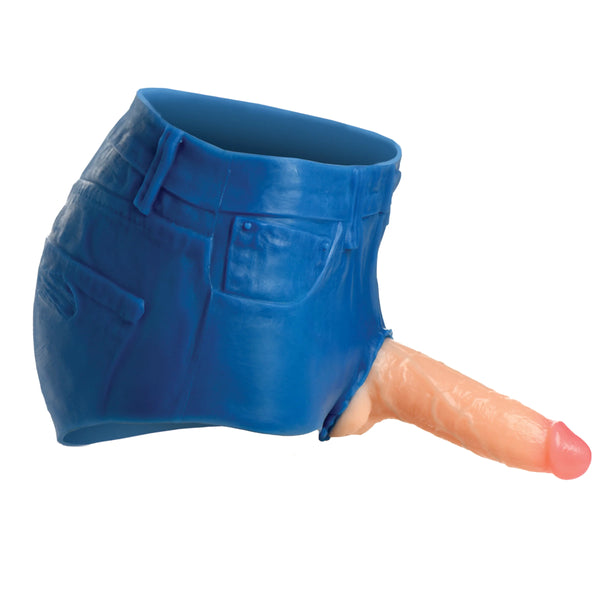 Booty Shorts 6" Dildo Silicone Strap On Harness