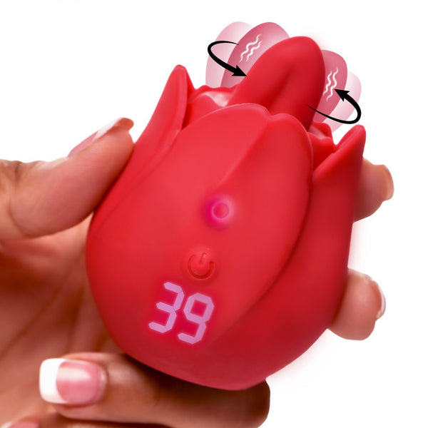Inmi Bloomgasm Rose Kisser Licking and Vibrating Digital Rechargeable Clitoral Stimulator - Extreme Toyz Singapore - https://extremetoyz.com.sg - Sex Toys and Lingerie Online Store - Bondage Gear / Vibrators / Electrosex Toys / Wireless Remote Control Vibes / Sexy Lingerie and Role Play / BDSM / Dungeon Furnitures / Dildos and Strap Ons &nbsp;/ Anal and Prostate Massagers / Anal Douche and Cleaning Aide / Delay Sprays and Gels / Lubricants and more...