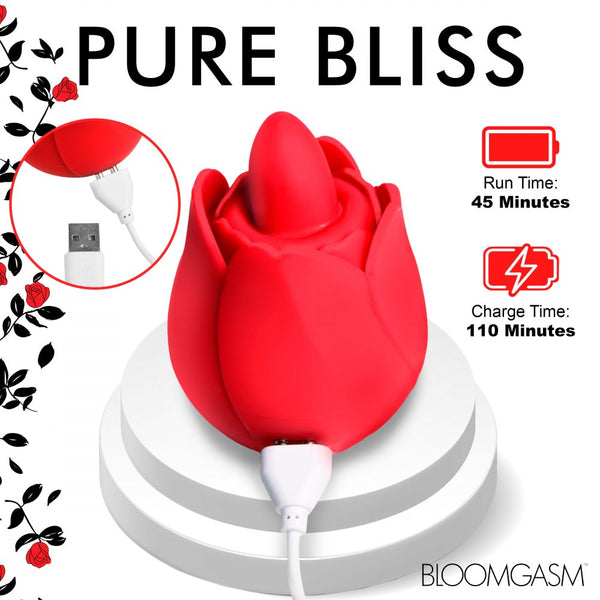 Inmi Bloomgasm Rose Kisser Licking and Vibrating Digital Rechargeable Clitoral Stimulator - Extreme Toyz Singapore - https://extremetoyz.com.sg - Sex Toys and Lingerie Online Store - Bondage Gear / Vibrators / Electrosex Toys / Wireless Remote Control Vibes / Sexy Lingerie and Role Play / BDSM / Dungeon Furnitures / Dildos and Strap Ons &nbsp;/ Anal and Prostate Massagers / Anal Douche and Cleaning Aide / Delay Sprays and Gels / Lubricants and more...