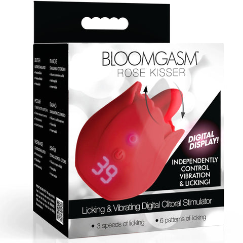 Rose Kisser Rechargeable Licking & Vibrating Digital Clitoral Stimulator