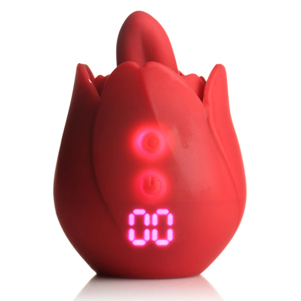 Rose Kisser Rechargeable Licking & Vibrating Digital Clitoral Stimulator