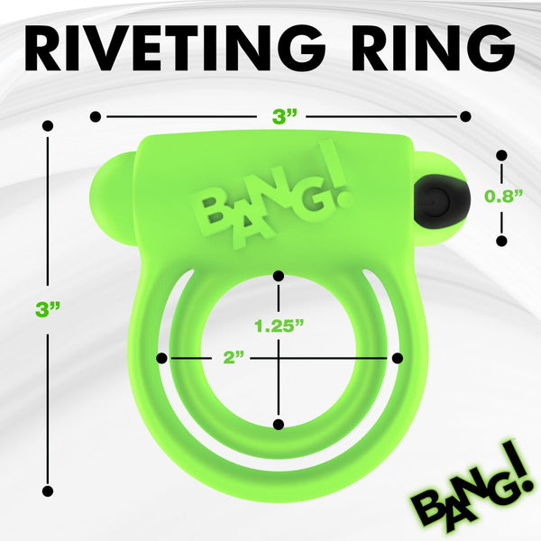 Bang! Glow-in-the-Dark Remote Control Rechargeable Silicone Vibrating Cock Ring - Extreme Toyz Singapore - https://extremetoyz.com.sg - Sex Toys and Lingerie Online Store - Bondage Gear / Vibrators / Electrosex Toys / Wireless Remote Control Vibes / Sexy Lingerie and Role Play / BDSM / Dungeon Furnitures / Dildos and Strap Ons &nbsp;/ Anal and Prostate Massagers / Anal Douche and Cleaning Aide / Delay Sprays and Gels / Lubricants and more...