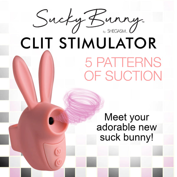 Sucky Bunny Rechargeable Clit Stimulator - Pink