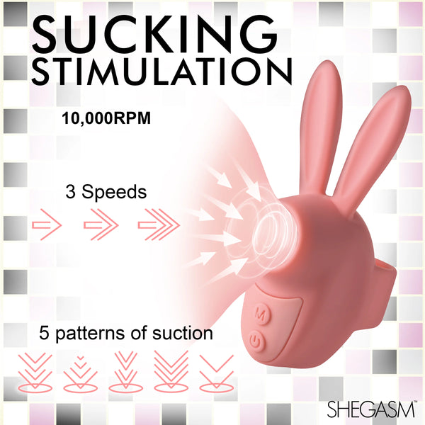 Sucky Bunny Rechargeable Clit Stimulator - Pink