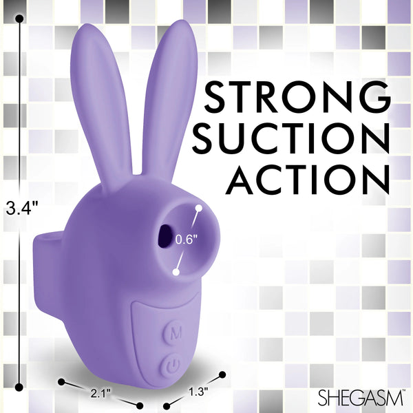 Sucky Bunny Rechargeable Clit Stimulator - Purple