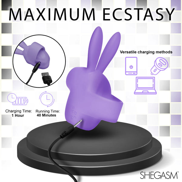 Sucky Bunny Rechargeable Clit Stimulator - Purple