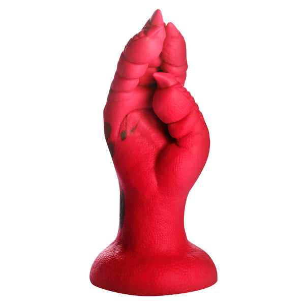 Demon Claw Fisting Silicone Dildo - Red