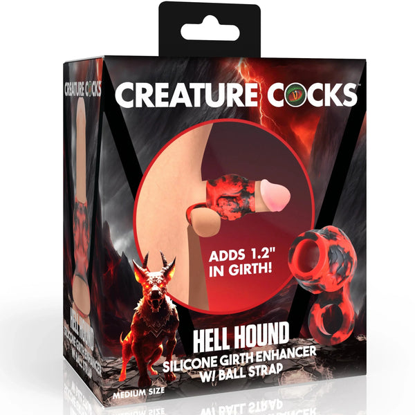 ヘルハウンド シリコン製 ガースエンハンサー（ボールストラップ付き） - ミディアム