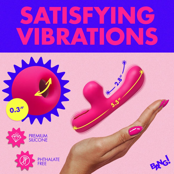 Bang! Mini Suction Silicone G-Spot Rechargeable Rabbit Vibrator - Extreme Toyz Singapore - https://extremetoyz.com.sg - Sex Toys and Lingerie Online Store - Bondage Gear / Vibrators / Electrosex Toys / Wireless Remote Control Vibes / Sexy Lingerie and Role Play / BDSM / Dungeon Furnitures / Dildos and Strap Ons &nbsp;/ Anal and Prostate Massagers / Anal Douche and Cleaning Aide / Delay Sprays and Gels / Lubricants and more...