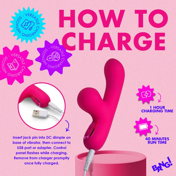 Bang! Mini Suction Silicone G-Spot Rechargeable Rabbit Vibrator - Extreme Toyz Singapore - https://extremetoyz.com.sg - Sex Toys and Lingerie Online Store - Bondage Gear / Vibrators / Electrosex Toys / Wireless Remote Control Vibes / Sexy Lingerie and Role Play / BDSM / Dungeon Furnitures / Dildos and Strap Ons &nbsp;/ Anal and Prostate Massagers / Anal Douche and Cleaning Aide / Delay Sprays and Gels / Lubricants and more...