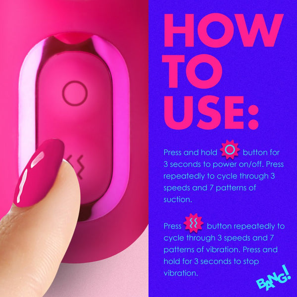 Bang! Mini Suction Silicone G-Spot Rechargeable Rabbit Vibrator - Extreme Toyz Singapore - https://extremetoyz.com.sg - Sex Toys and Lingerie Online Store - Bondage Gear / Vibrators / Electrosex Toys / Wireless Remote Control Vibes / Sexy Lingerie and Role Play / BDSM / Dungeon Furnitures / Dildos and Strap Ons &nbsp;/ Anal and Prostate Massagers / Anal Douche and Cleaning Aide / Delay Sprays and Gels / Lubricants and more...