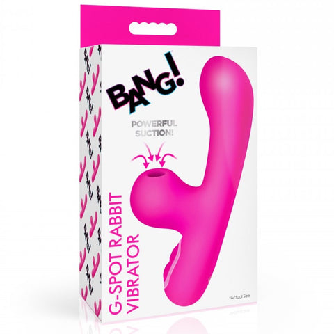 Bang! Mini Suction Silicone G-Spot Rechargeable Rabbit Vibrator - Extreme Toyz Singapore - https://extremetoyz.com.sg - Sex Toys and Lingerie Online Store - Bondage Gear / Vibrators / Electrosex Toys / Wireless Remote Control Vibes / Sexy Lingerie and Role Play / BDSM / Dungeon Furnitures / Dildos and Strap Ons &nbsp;/ Anal and Prostate Massagers / Anal Douche and Cleaning Aide / Delay Sprays and Gels / Lubricants and more...
