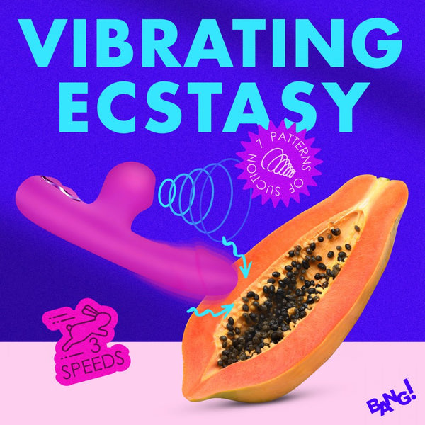 Bang! Mini Suction Silicone Rechargeable Rabbit Vibrator - Extreme Toyz Singapore - https://extremetoyz.com.sg - Sex Toys and Lingerie Online Store - Bondage Gear / Vibrators / Electrosex Toys / Wireless Remote Control Vibes / Sexy Lingerie and Role Play / BDSM / Dungeon Furnitures / Dildos and Strap Ons &nbsp;/ Anal and Prostate Massagers / Anal Douche and Cleaning Aide / Delay Sprays and Gels / Lubricants and more...