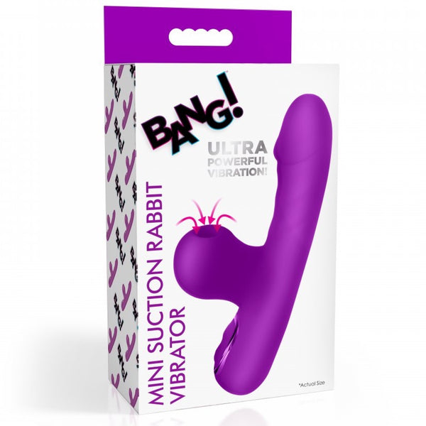 Bang! Mini Suction Silicone Rechargeable Rabbit Vibrator - Extreme Toyz Singapore - https://extremetoyz.com.sg - Sex Toys and Lingerie Online Store - Bondage Gear / Vibrators / Electrosex Toys / Wireless Remote Control Vibes / Sexy Lingerie and Role Play / BDSM / Dungeon Furnitures / Dildos and Strap Ons &nbsp;/ Anal and Prostate Massagers / Anal Douche and Cleaning Aide / Delay Sprays and Gels / Lubricants and more...