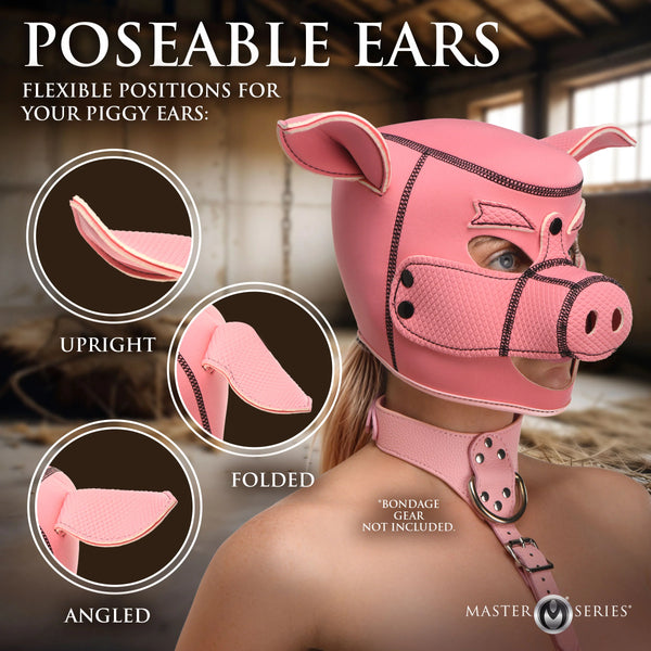 Swine Pig Neoprene Hood