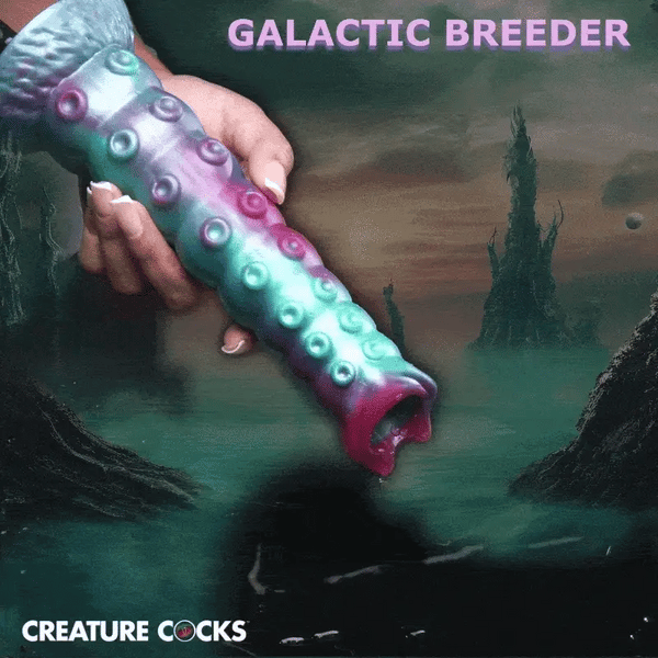 Galactic Breeder Ovipositor Silicone Dildo with Eggs