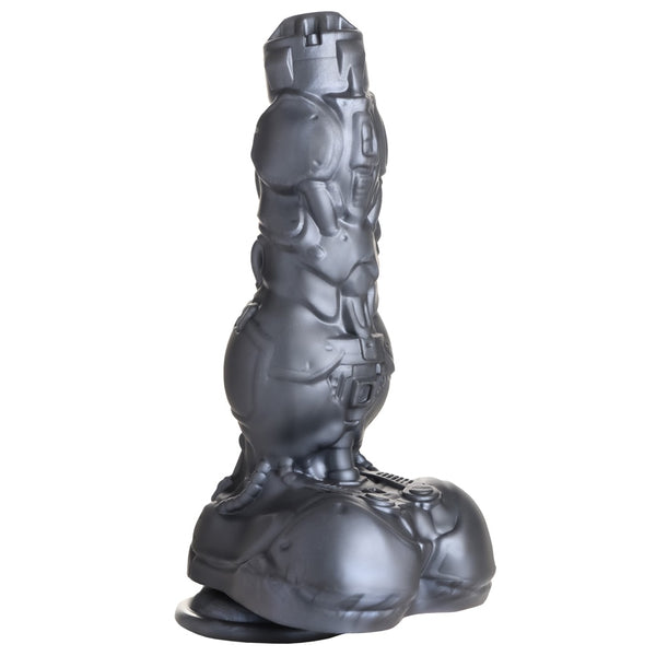 Cyborg Cock Thrusting and Vibrating Silicone Dildo