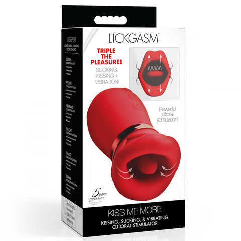 Inmi Lickgasm Kiss Me More Kissing, Sucking and Vibrating Rechargeable Clitoral Stimulator - Extreme Toyz Singapore - https://extremetoyz.com.sg - Sex Toys and Lingerie Online Store - Bondage Gear / Vibrators / Electrosex Toys / Wireless Remote Control Vibes / Sexy Lingerie and Role Play / BDSM / Dungeon Furnitures / Dildos and Strap Ons &nbsp;/ Anal and Prostate Massagers / Anal Douche and Cleaning Aide / Delay Sprays and Gels / Lubricants and more...