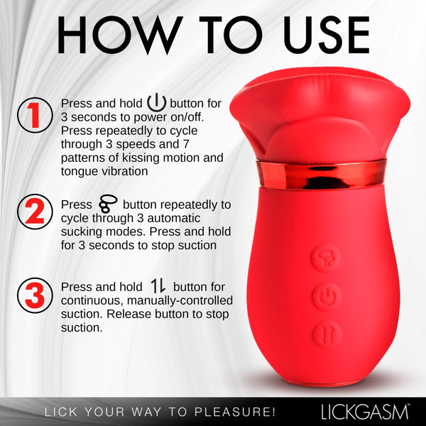 Inmi Lickgasm Kiss Me More Kissing, Sucking and Vibrating Rechargeable Clitoral Stimulator - Extreme Toyz Singapore - https://extremetoyz.com.sg - Sex Toys and Lingerie Online Store - Bondage Gear / Vibrators / Electrosex Toys / Wireless Remote Control Vibes / Sexy Lingerie and Role Play / BDSM / Dungeon Furnitures / Dildos and Strap Ons &nbsp;/ Anal and Prostate Massagers / Anal Douche and Cleaning Aide / Delay Sprays and Gels / Lubricants and more...