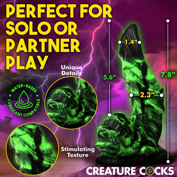 Creature Cocks Glowzilla Glow-In-The-Dark Silicone Dildo - Extreme Toyz Singapore - https://extremetoyz.com.sg - Sex Toys and Lingerie Online Store - Bondage Gear / Vibrators / Electrosex Toys / Wireless Remote Control Vibes / Sexy Lingerie and Role Play / BDSM / Dungeon Furnitures / Dildos and Strap Ons &nbsp;/ Anal and Prostate Massagers / Anal Douche and Cleaning Aide / Delay Sprays and Gels / Lubricants and more...