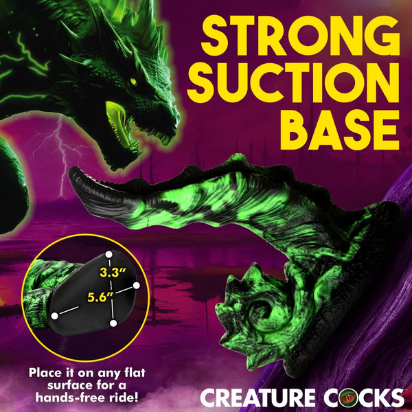 Creature Cocks Glowzilla Glow-In-The-Dark Silicone Dildo - Extreme Toyz Singapore - https://extremetoyz.com.sg - Sex Toys and Lingerie Online Store - Bondage Gear / Vibrators / Electrosex Toys / Wireless Remote Control Vibes / Sexy Lingerie and Role Play / BDSM / Dungeon Furnitures / Dildos and Strap Ons &nbsp;/ Anal and Prostate Massagers / Anal Douche and Cleaning Aide / Delay Sprays and Gels / Lubricants and more...