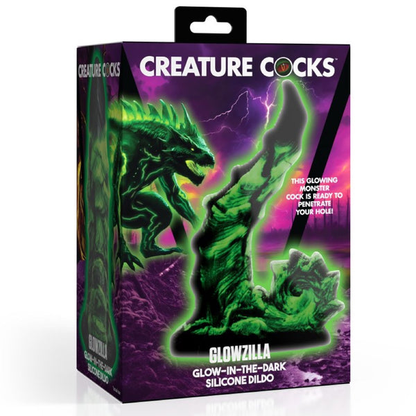 Creature Cocks Glowzilla Glow-In-The-Dark Silicone Dildo - Extreme Toyz Singapore - https://extremetoyz.com.sg - Sex Toys and Lingerie Online Store - Bondage Gear / Vibrators / Electrosex Toys / Wireless Remote Control Vibes / Sexy Lingerie and Role Play / BDSM / Dungeon Furnitures / Dildos and Strap Ons &nbsp;/ Anal and Prostate Massagers / Anal Douche and Cleaning Aide / Delay Sprays and Gels / Lubricants and more...