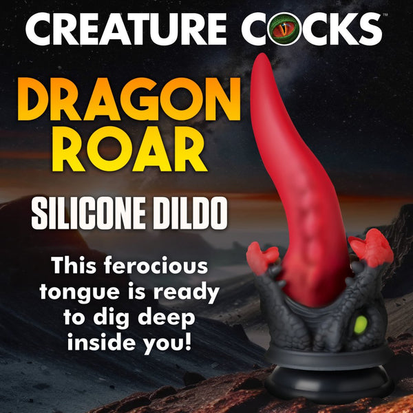 Creature Cocks Dragon Roar Silicone Dildo - Extreme Toyz Singapore - https://extremetoyz.com.sg - Sex Toys and Lingerie Online Store - Bondage Gear / Vibrators / Electrosex Toys / Wireless Remote Control Vibes / Sexy Lingerie and Role Play / BDSM / Dungeon Furnitures / Dildos and Strap Ons &nbsp;/ Anal and Prostate Massagers / Anal Douche and Cleaning Aide / Delay Sprays and Gels / Lubricants and more...