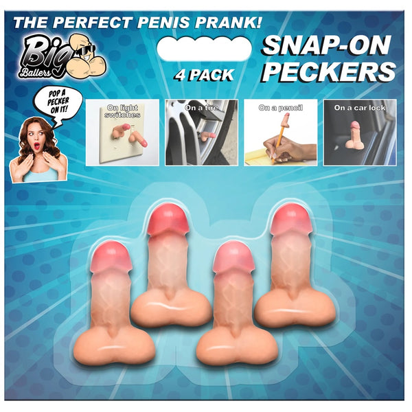 Snap-on Peckers - 4 Pack