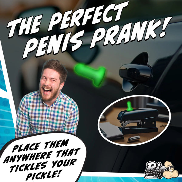 Glow-In-The-Dark Magnetic Snap-on Peckers - 4 Pack