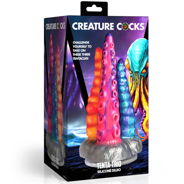 Tenta-Trio Silicone Dildo