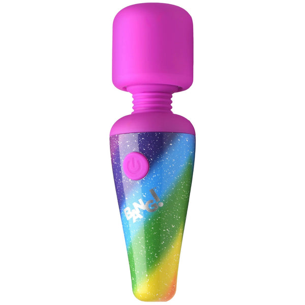 Rainbow Mini Rechargeable Silicone Wand Vibrator