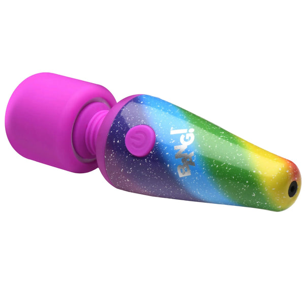 Rainbow Mini Rechargeable Silicone Wand Vibrator
